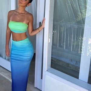 Runaway the Label Kendall top and skirt medium